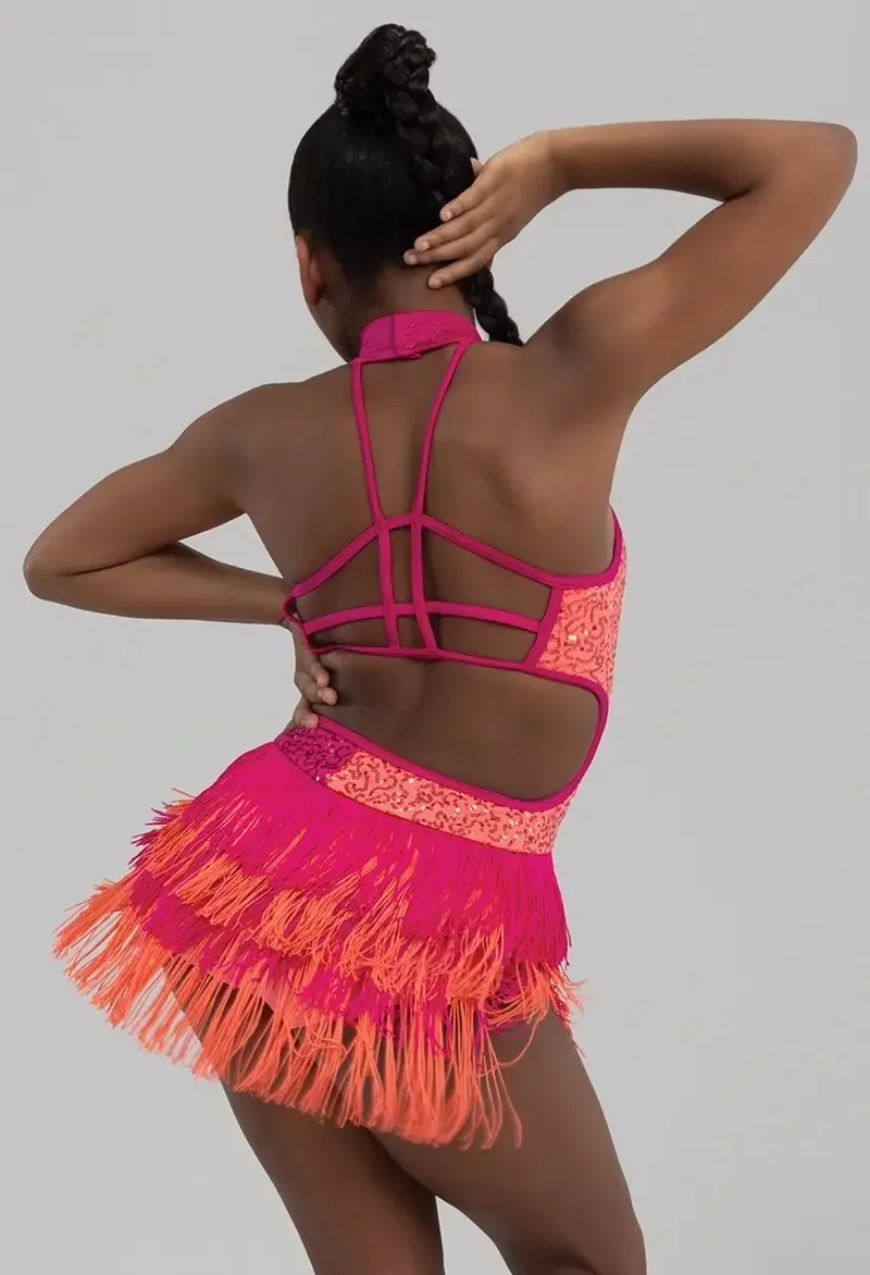 

New dance costume professional jazz dance dress performance dress Lodysuit Latin dress