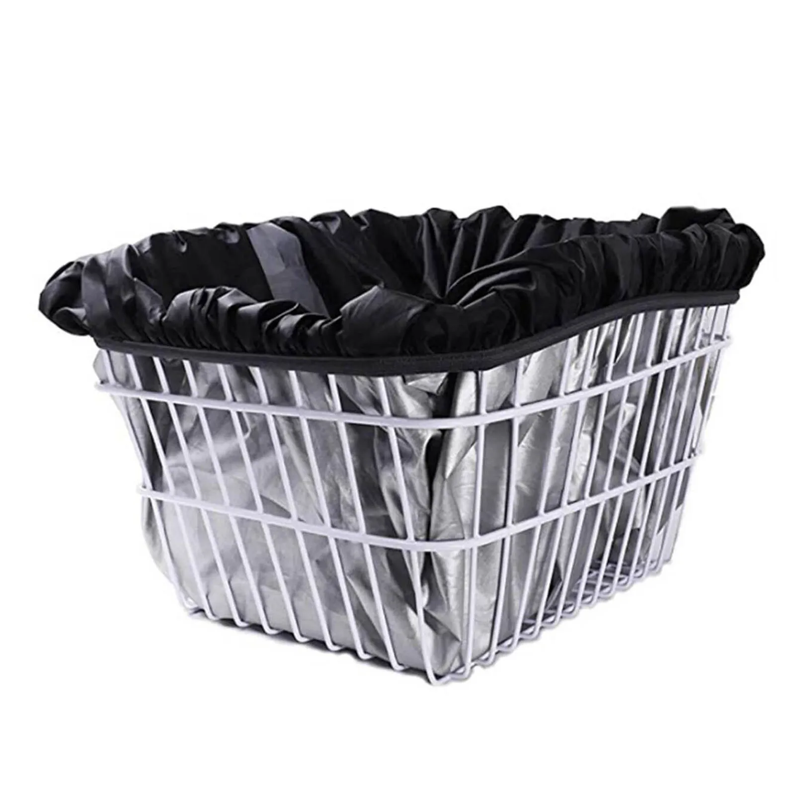 1set Waterproof Bike Basket Liner Rainproof Cover Fits For Most Bicycle Baskets Bike Basket Waterproof Cover Bicycle Cushion Set