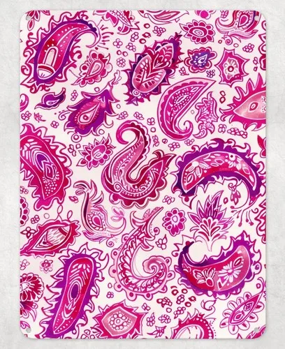 Pink Indian Paisley Pattern Metal Poster Wall Tin Sign Man Cave Shed Home Plaque --Tin Sign