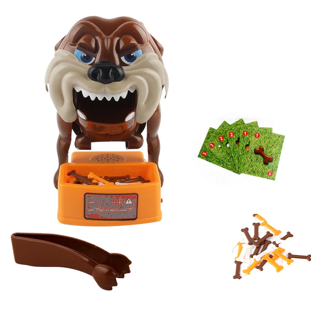 Tricky Dog ​ ​ Spielzeug Interaktives großes Spielzeug Bissspiel Fierce Finger Biting Prop Lustige Bulldogge