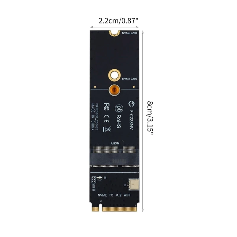 M2 Wireless Network Card NGFF M-key to A+E Key Slot Adapter for Computer M2 M-Key to M2 A+E Key or EKey Converter Drop Ship