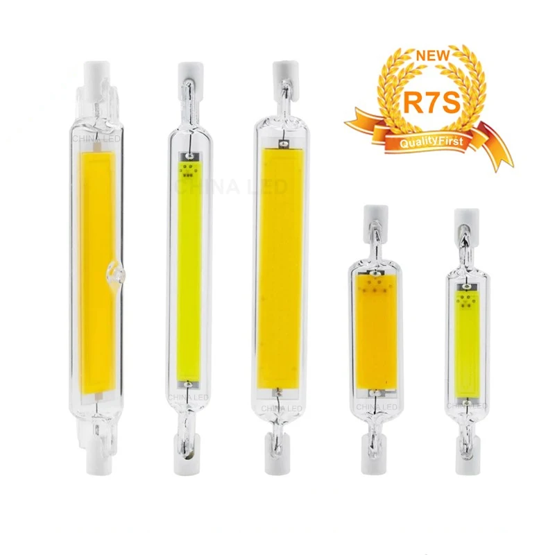 

LED R7S Tube COB Glass Bulb 78MM 5W 20W 118MM 10W 40W R7S Corn Lamp J78 J118 Replace Halogen Light AC 220V 230V Lampadas