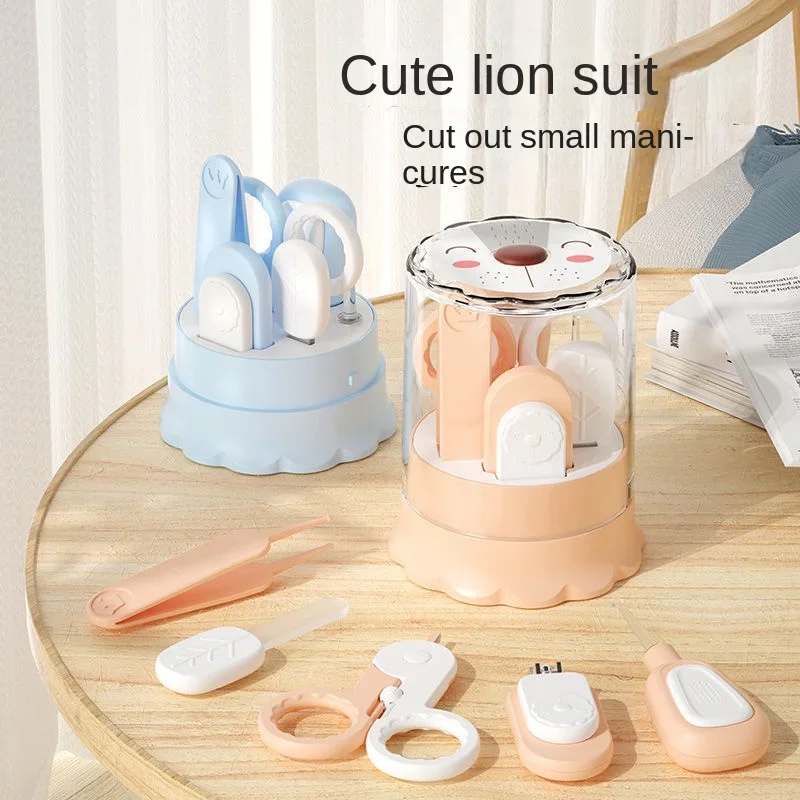 Coupe-ongles de sécurité pour bébé, ciseaux de manucure, coupe-pincement, clip spécial vert, soins pour enfants, ensemble d'ongles, 4 pièces, 5 pièces