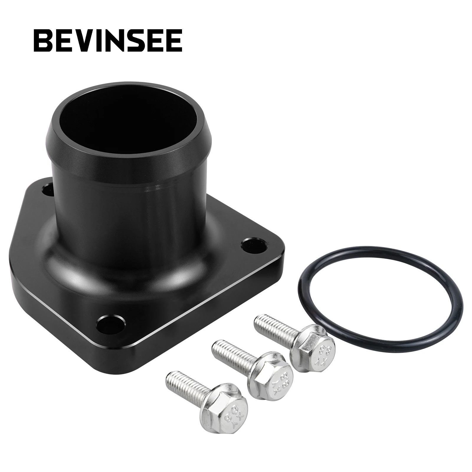 

BEVINSEE Aluminum Thermostat Housing with Leak Proof Seal for Ford Powerstroke 7.3L 1999.5-2003