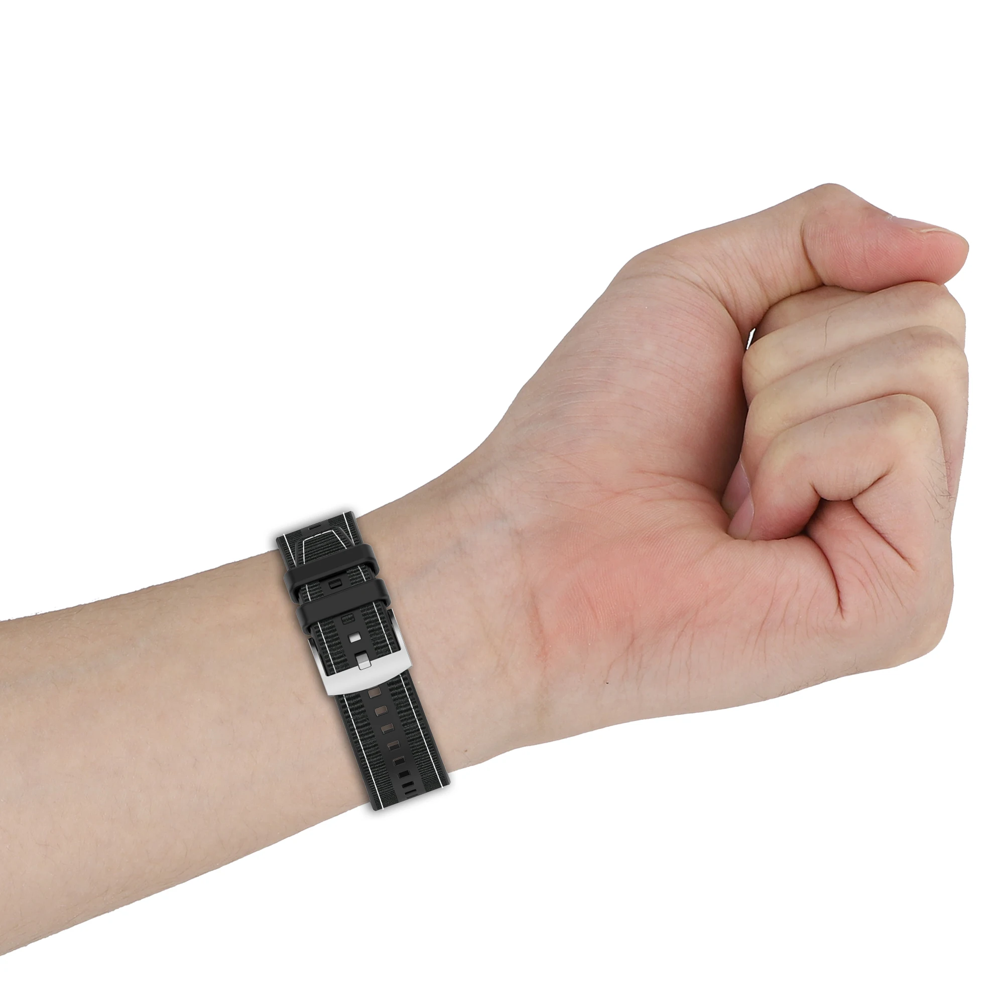 Verbund Silikon Armband Für Redmi Uhr 5 4 Smart Uhr Armband Armband Nylon Armband Für Xiaomi Mi Band 9 pro 8 Pro – Detail 17