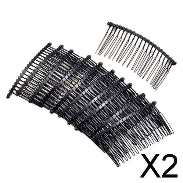 Peine de Metal para el pelo, 2x piezas, pasador lateral deslizante, pinzas para el pelo, accesorios para el cabello DIY