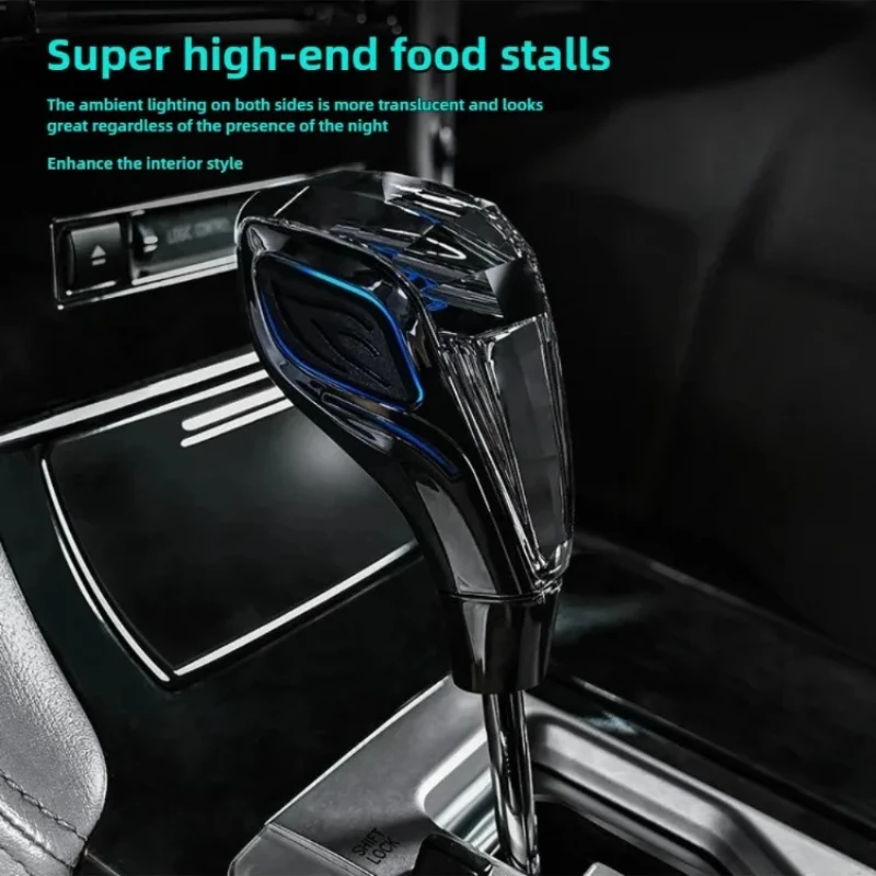 

New Crystal Multicolor LED Light Car Gear Shift Knob Universal Modified Lever Handball for Toyota for Mazda for Mitsubishi Etc