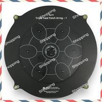 M20K 150Mm Triple Feed Patch 5.8Ghz 14Dbi Pagoda Array FPV Antenna Image Transmitter Flat Panel Antenna For FPV Drone Red Durabl