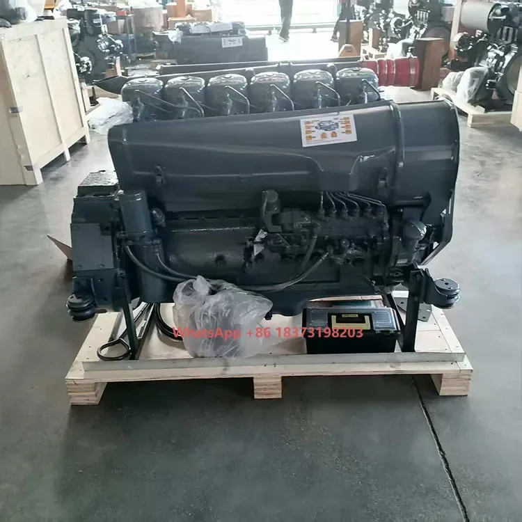 China nuevo conjunto completo de maquinaria para camión Tractor refrigerado por aire de 4 tiempos y 6 cilindros a la venta Motor F6l913 deutz 913
