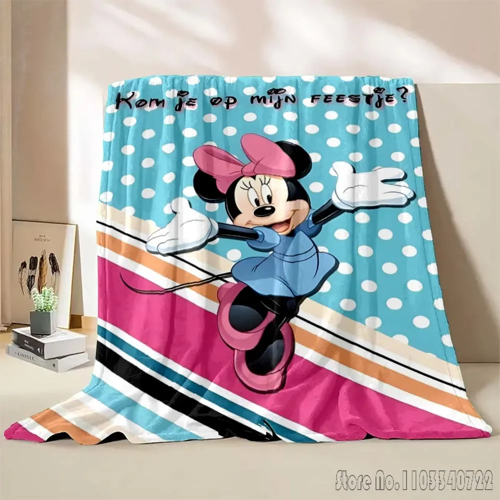 Disney Minnie Mickey Decke Cartoon Weichen, Flauschigen Werfen Kinder Erwachsene Plüsch Quilt Mädchen Kind Werfen Sommer Decke für Sofa Bett