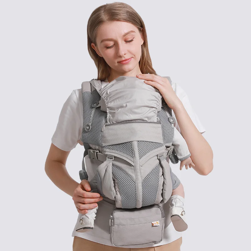 Ergonomic Omni Baby Carrier Cotton Breathable Backpacks Holder Shoulder Waist Belt Sling Suspenders 360 Chinese Version