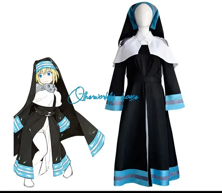 

Enn Enn No Shouboutai Fire Force Anime Sister Alice Cosplay Costume Women Role Play Dress Fire Service Halloween Party