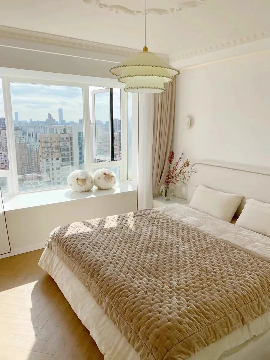 

Nordic Wabi Sabi Led Pendant Lights Parchment Dining Room Home Decor Lamp Bedroom Minimalism Suspend Lamp Hanging Lamp Fixtures