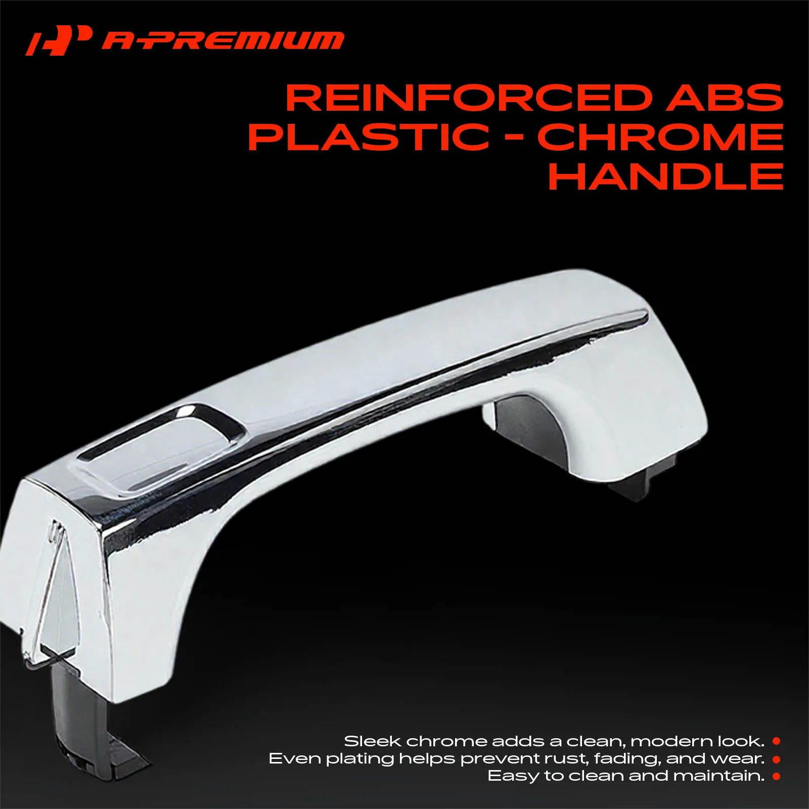 A-Premium 5Pcs Front & Rear & Cargo Chrome Exterior Door Handle for Hummer H3 2006-2010