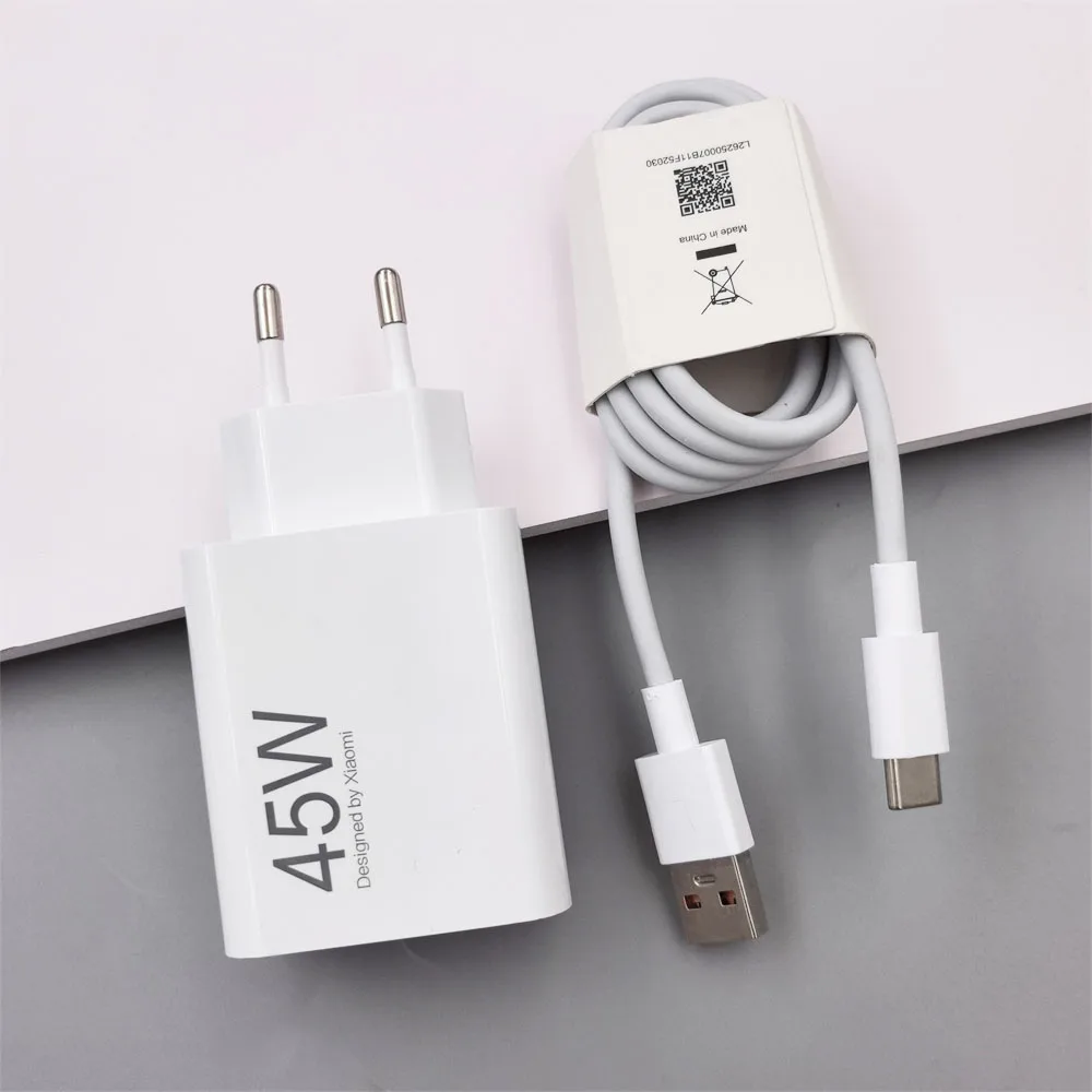 Xiaomi純正 45W EU充電器 ターボ急速充電アダプター 6A 1/1.5/2M Type