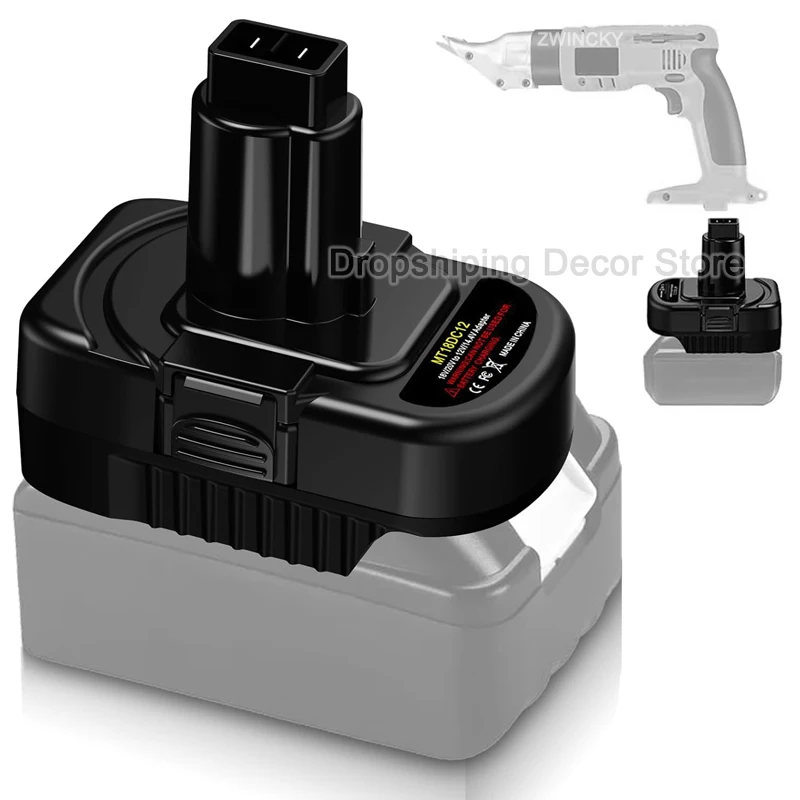 

Battery Adapter Converter For Makita 18V Lithium-Ion Battery To For Dewalt 12V/14.4V Ni-MH Battery Cordless Power Tools