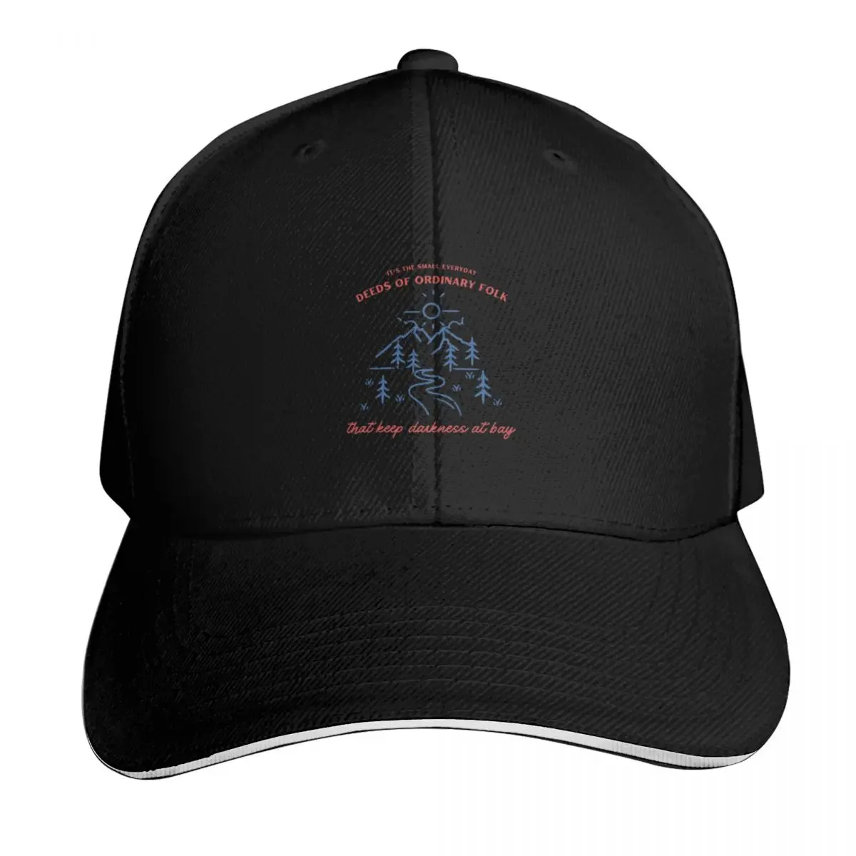 

It's the Small Everyday Deeds - Landscape - Fantasy Baseball Cap fishing hat sun hat Trucker Cap Girl'S Hats Men's