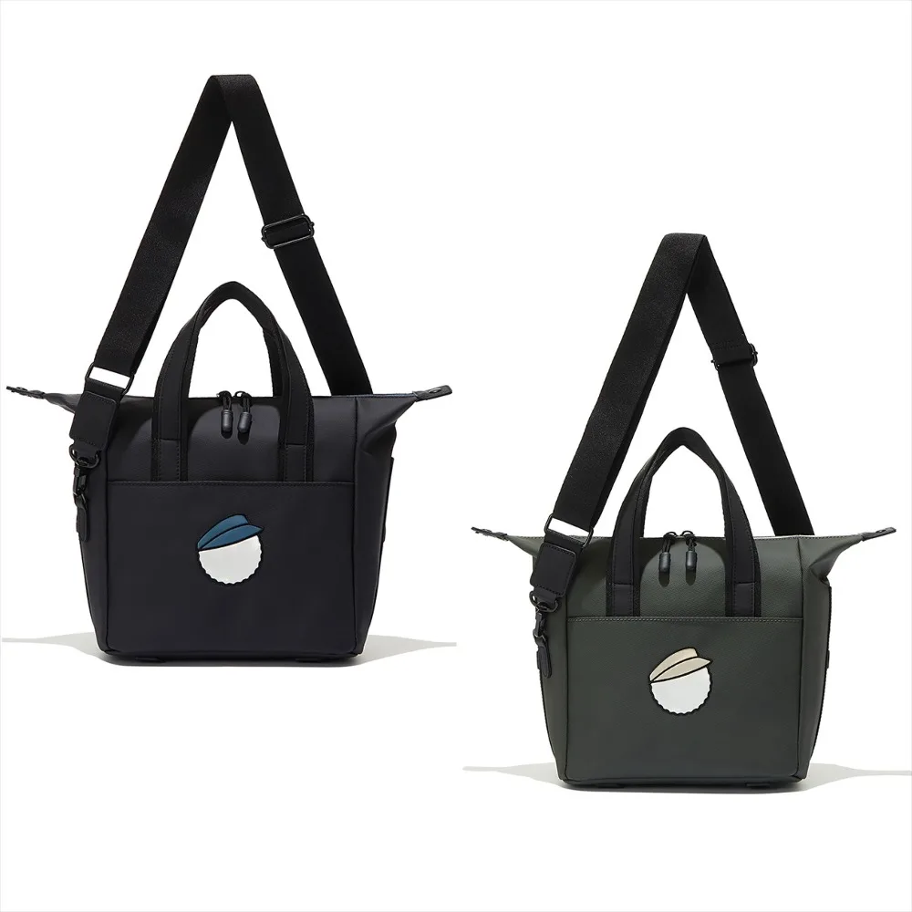 Women's Golf Handbag 2026 New Korean Style Letter Print Large Capacity Multi-Way Crossbody Handheld Lightweight PU Leather Chic