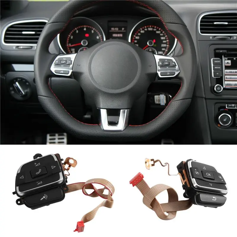 Car Multi Functional Steering Wheel Button Kit For VW Golf 6 MK6 GTI GTD R 2009-13 Polo GTI Tiguan Passat R-Line view 2