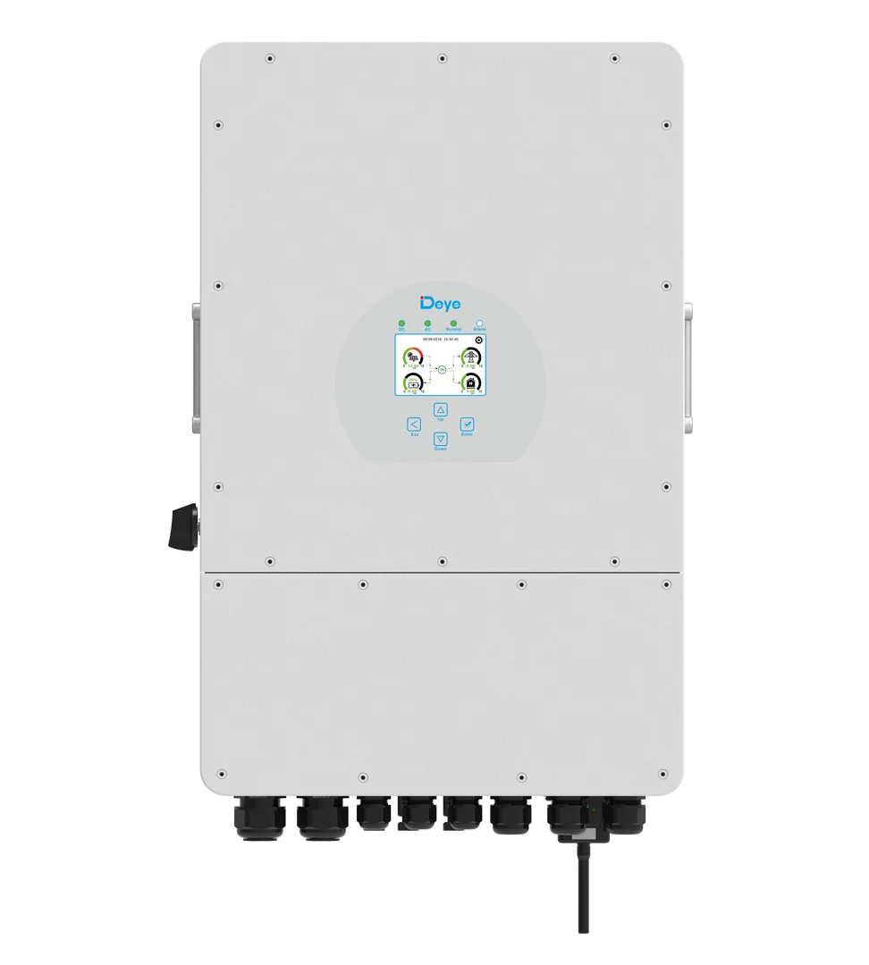 EU Entrepôt Deye SUN-12K-SG04LP3-EU 3 Phase Hybride Solaire Onduleur 12KW 10KW 8KW Wechselrichter système d'énergie solaire pour la maison