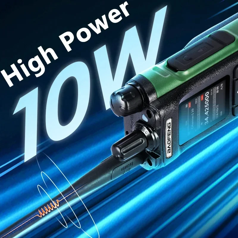 신형 바오펑 DM32 워키토키 DMR GPS 10W 프로그래밍 멀티 밴드 무선 주파수 복사 타입-C UV32 햄 라디오