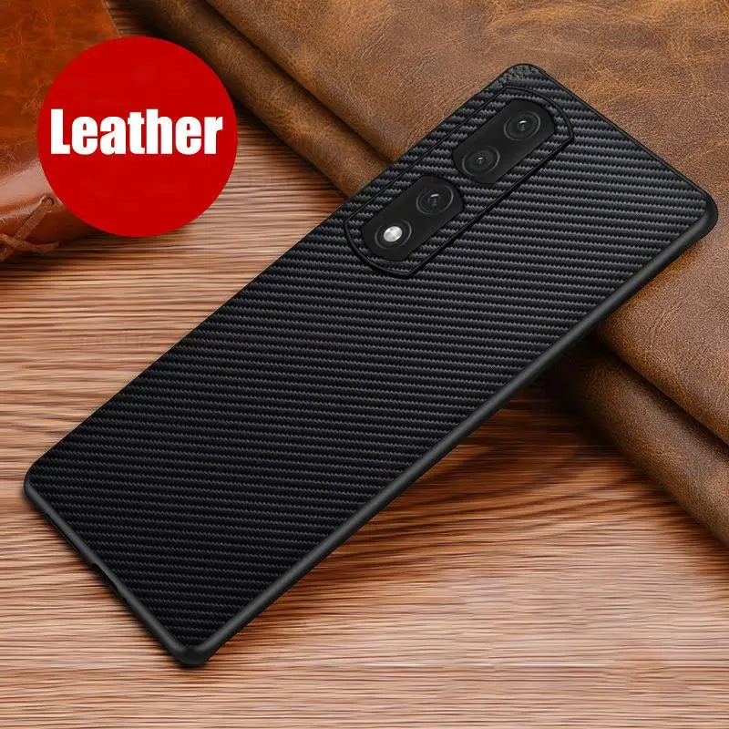 

Funda For Honor 90 Pro Carbon Fiber Leather Phone Case Capa For Huawei Honor 80 GT 70 80 Pro Plus 60SE Hard PC Protection Cover