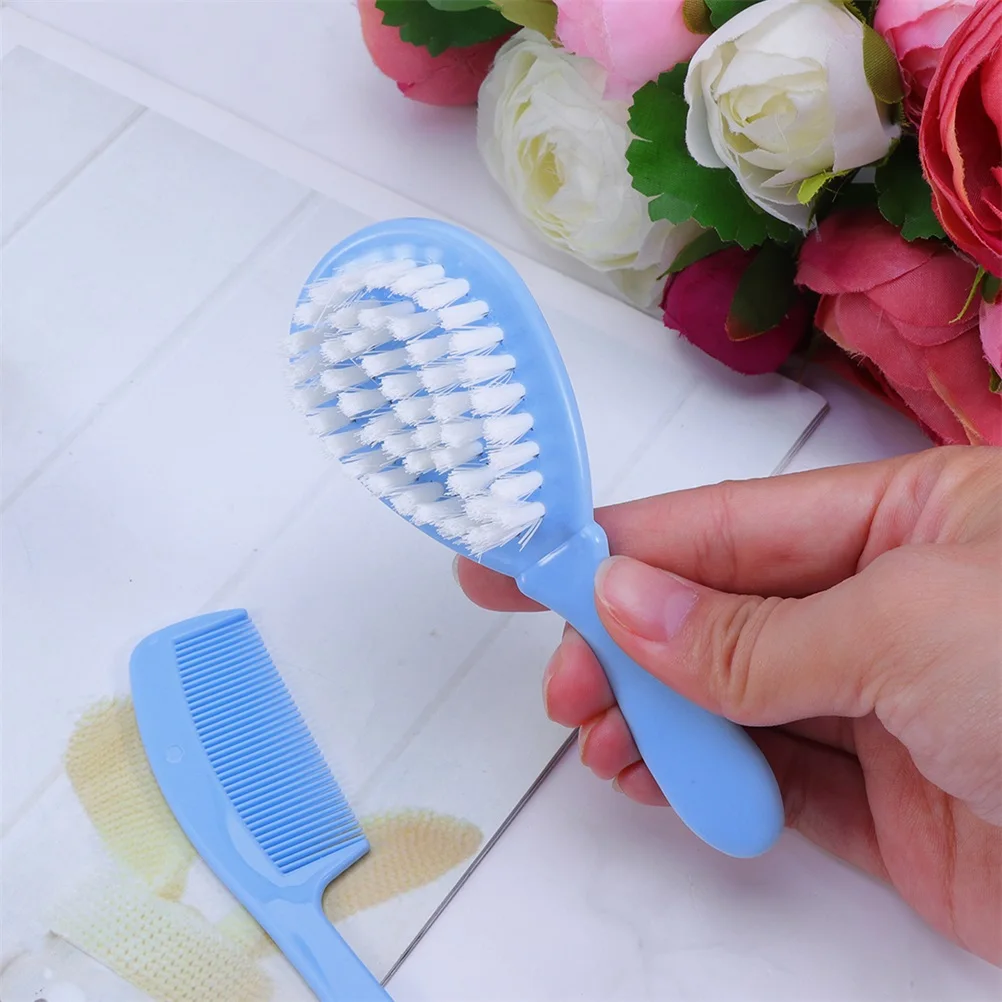 

3Sets Baby Washing Head Brush Kit Soft Scalp Massage Comb Infant Hair Brush for Bath Relaxing Cleaning Baby Comb Kit