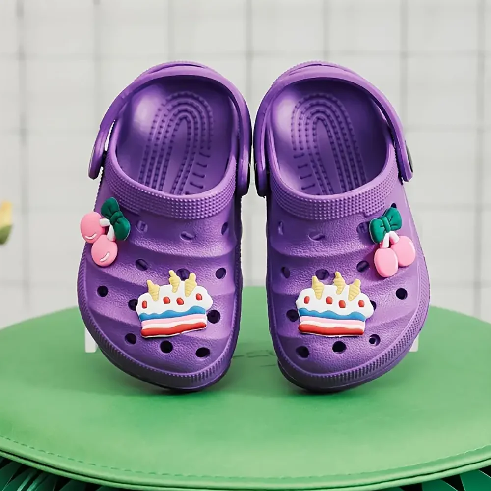 Summer Children's DIY Design Cartoon Casual Sandals - Breathable Non-Slip Slippers for Boys & Girls - Home & Beach Wear