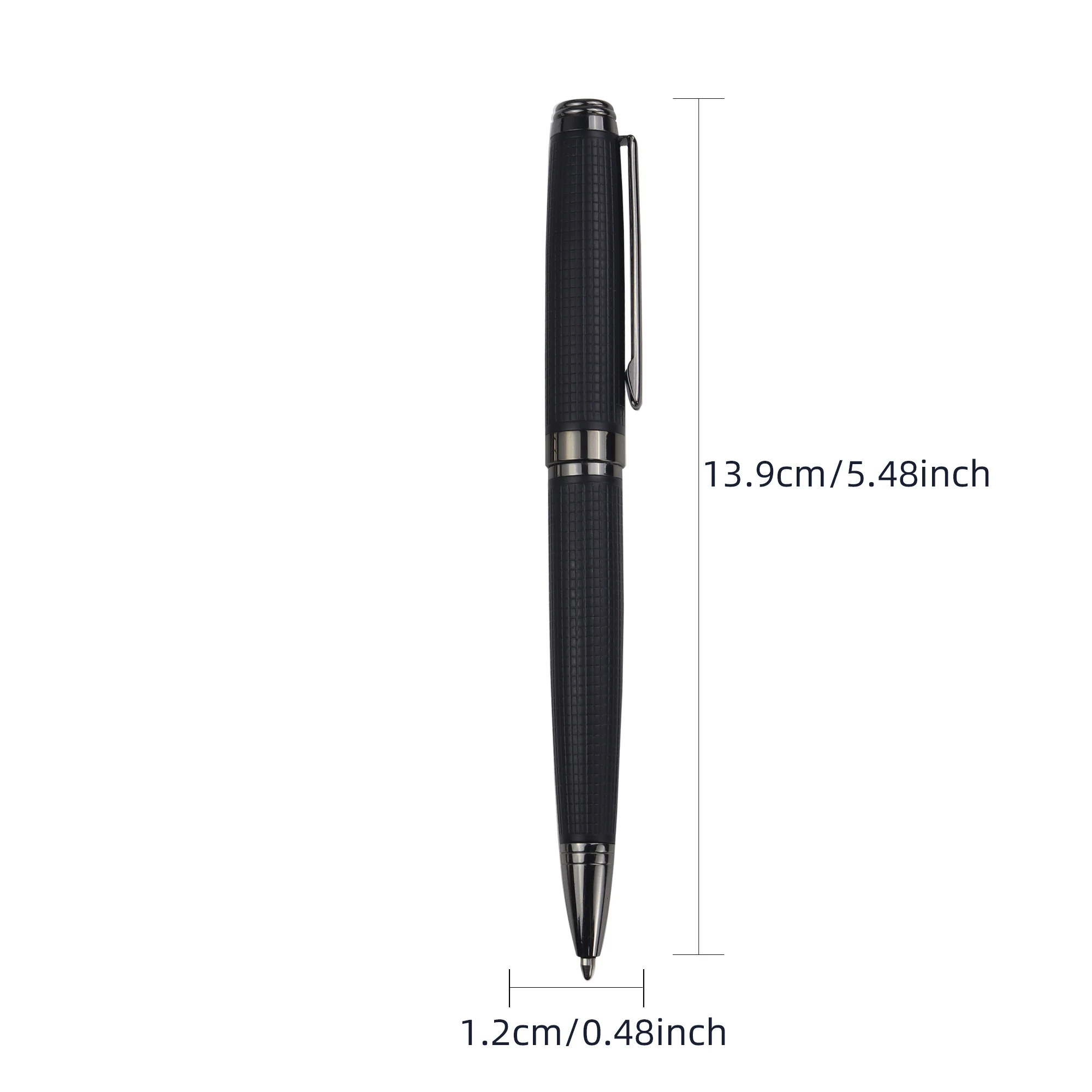 1Set Luxury Ballpoint Pen Set 701 Series - Elegant Choice for Business and Gifting-Free Pen Case-Black Ink