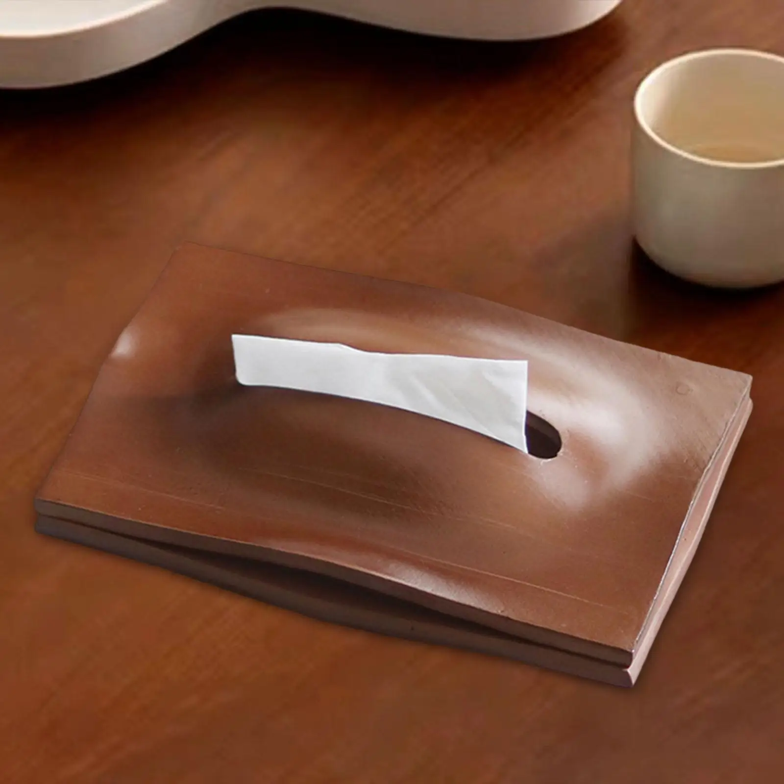

Wooden Tissue Box Cover Paper Napkin Holder for Tables Decorative Napkin Paper Case Tissue Dispenser for Dinner Room Kitchen