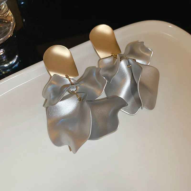 Böhmische bunte Blumenohrringe für Damen, modische Blütenblatt-Anhänger-Ohrringe, Party-Tropfenohrringe, Schmuck, Y2k-Accessoires, Bijoux A