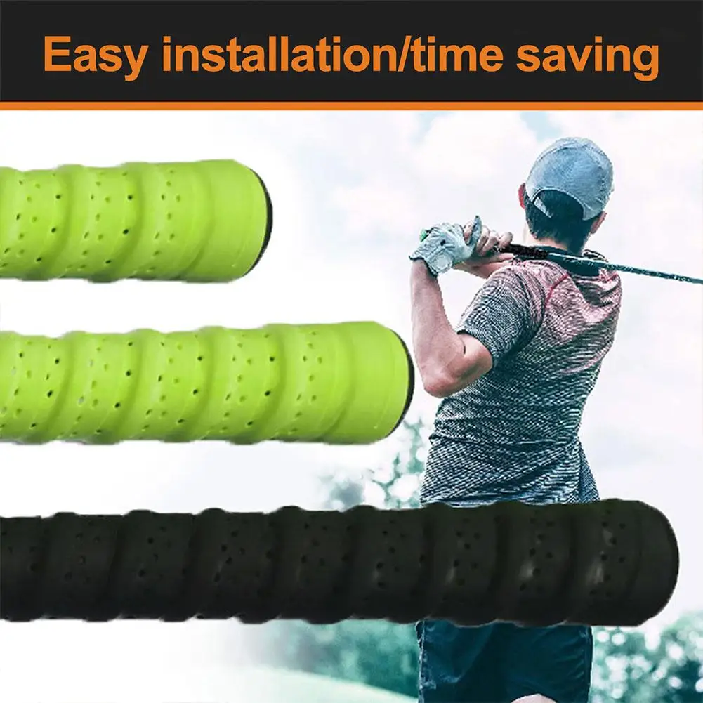 PU Golf Club Grip Winding Belt antiscivolo Golf Club Grip Tape rimane asciutto antisudore regalo di ricambio rapido per gli appassionati di Golf X2E3