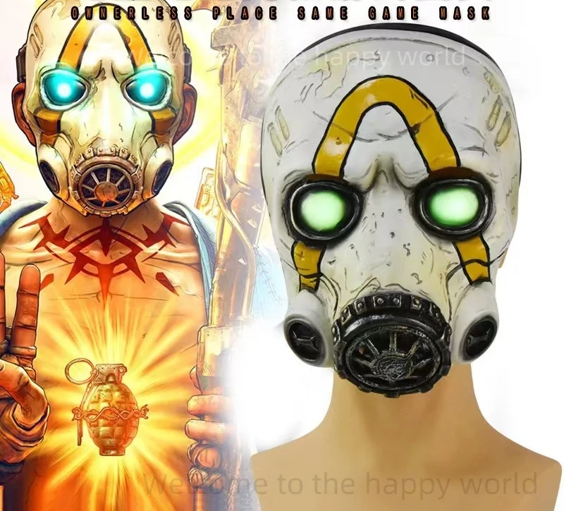 Halloween Horror Mask Party Cosplay No Man's Land Mask Glow Mascara Mascara Horror Mask latex