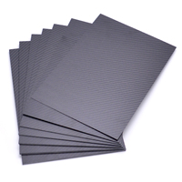 200mm X 300mm 0.5mm 1mm 1.5mm 2mm 3mm 4mm 5mm Carbon Plate Panel Sheets High Composite Hardness Material Carbon Fiber Board