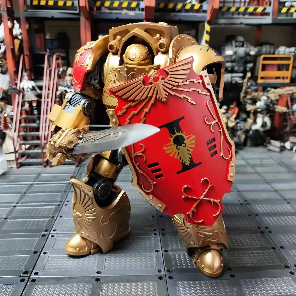 

【JOYTOY】Warhammer 40K The Horus Heresy Legio Custodes Contemptor-Galatus Dreadnought 1/18 Action Figure Toy