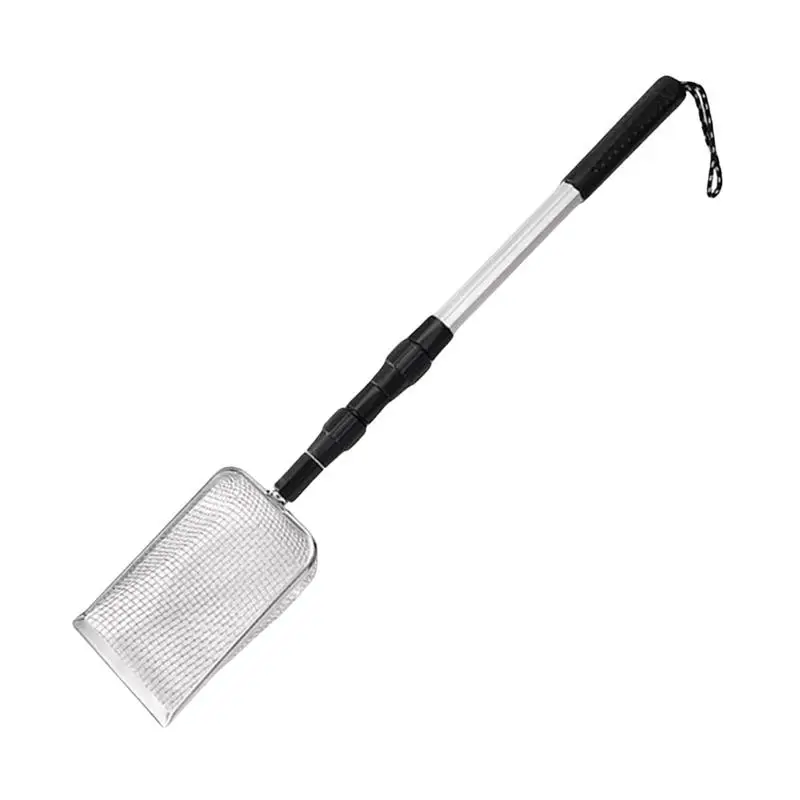 

Beach Sand Sifter Long Handle Sifting Shovel Beach Finds Adjustable Shark Tooth Sifter Dipper Metal Sand Scoop Collector For