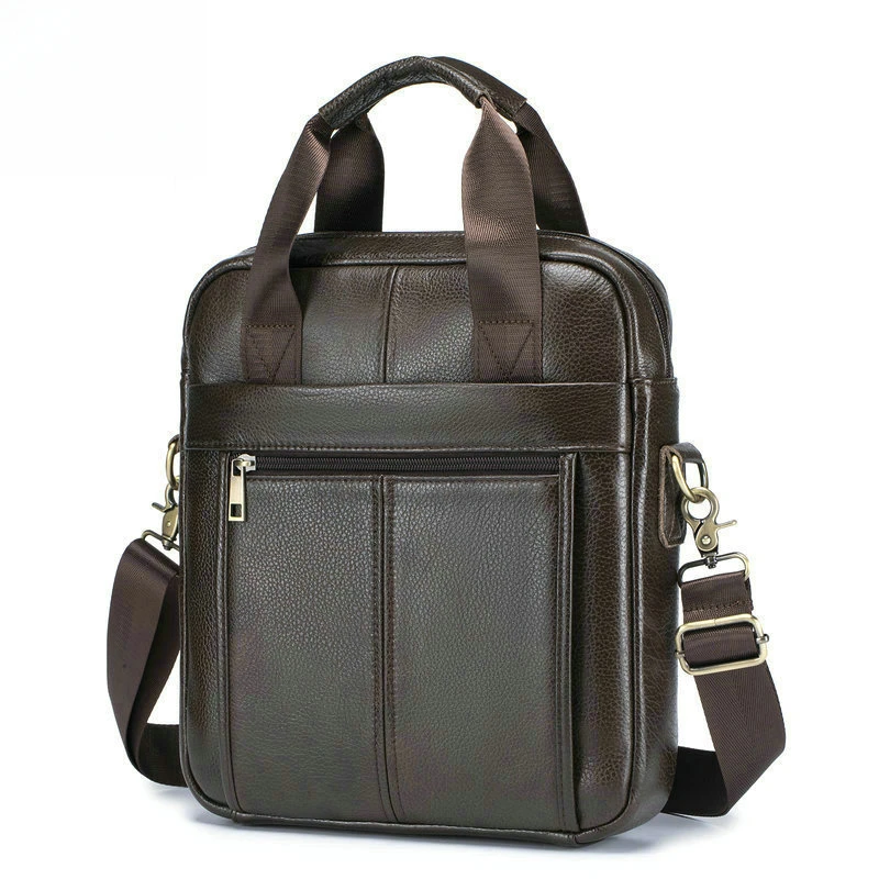 Men's single-shoulder bag trendy and fashionable genuine leather handbag men's crossbody bag briefcase business leather handbag