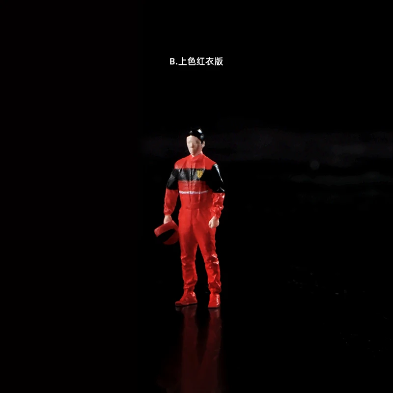 1/64 Scale Resin Race Car Driver Figure, Single Mini Racer Model Character Toy for 1:64 Display (Figure Only)