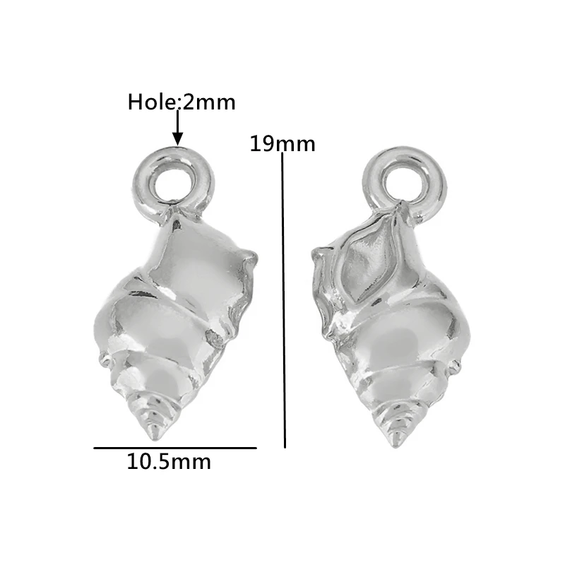 3pcs Lipstick Rabbit Conch Lovers Charms Pendants