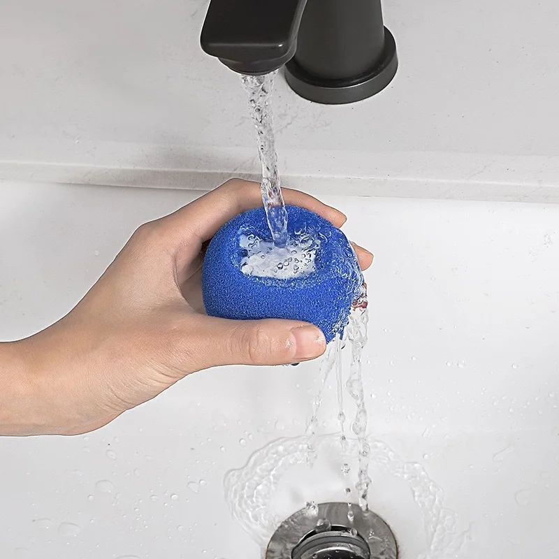 3PCS Washing Machine Sponge Cleaning Ball Sticky Hair Decontamination Anti-tangle Sponge Ball Magic Decontamination Laundry Ball