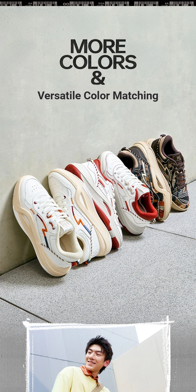 361 Degrees Dune 2.0 Leichtgewichtige Lifestyle-Sneaker für Herren, verschleißfest, stoßdämpfend, atmungsaktiv, mit weicher Sohle 672636617 – Detail 12