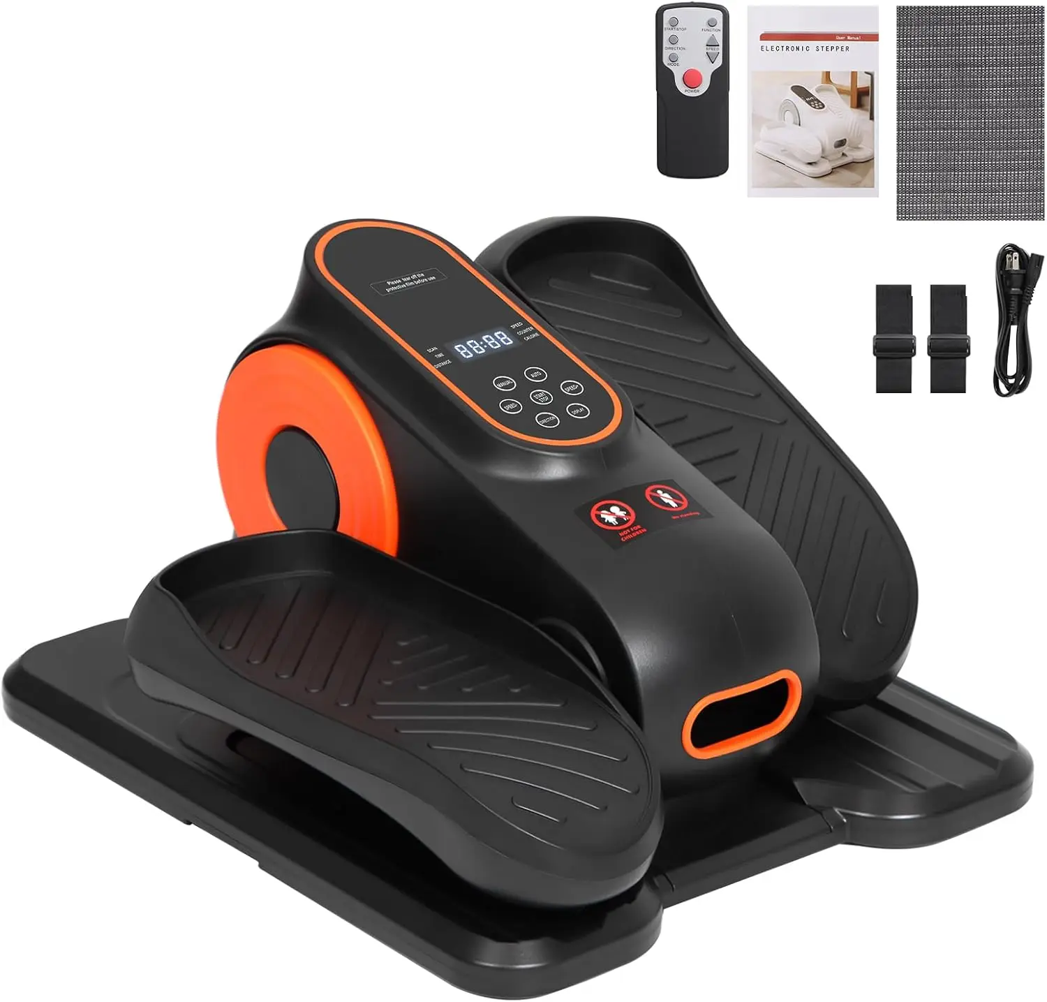 Elliptical Exercise Machine, Under Desk Elliptical Machine, Elliptical Trainer, Leg Joint Exerciser While Sitting for Seniors, P