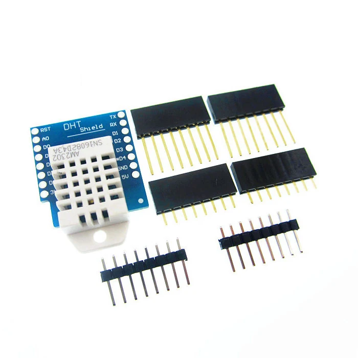 

HAILANGNIAO 10 шт./лот DHT Pro Shield для WeMos D1 mini DHT22 цифровой модуль датчика температуры и влажности с одной шиной