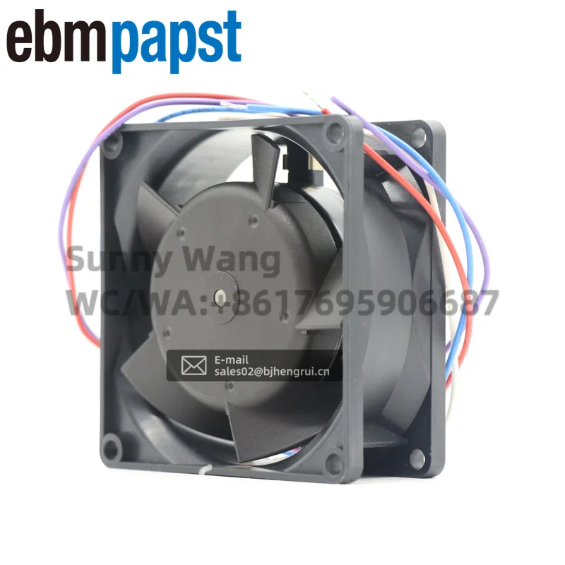 ebmpapst 8314/17T 24V DC 0.11A 1.75W 36dBA 3300RPM 31.78 CFM Ball Bearing Inverter Axial Flow Cooling Fan