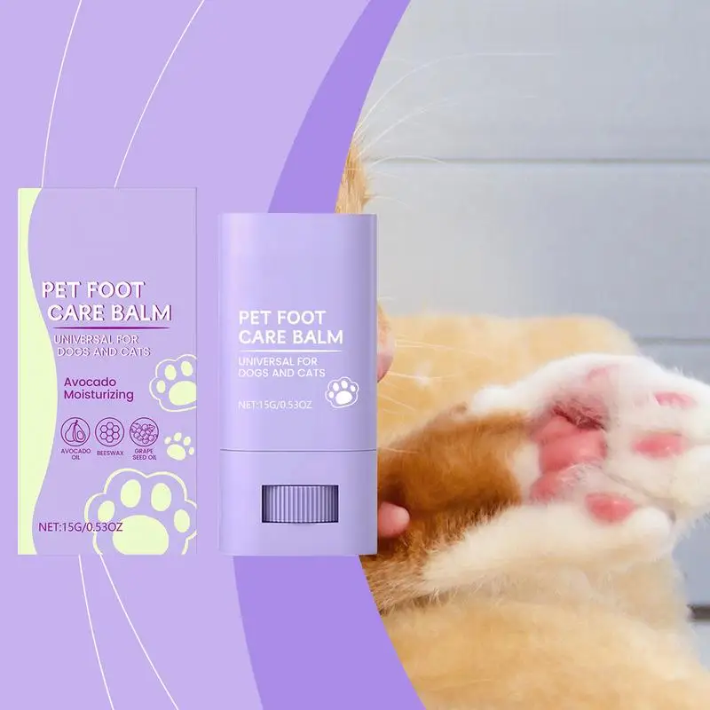 Paw Rescue Balm Dog Paw Balm Stick Lick Safe 15g Paw Moisturizer For Cracked Paws Licksafe Cream Butter For Cat Paw Pad Lotion