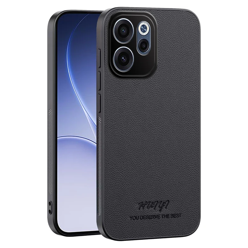 For OPPO Reno 15F Case New Business Plain Leather Magnetic Anti-drop Ultra-thin Cover For Oppo Reno15 F Shockproof Bumper Funda