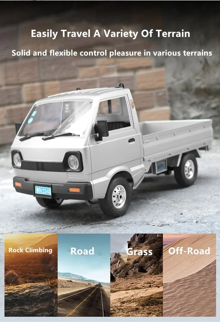 Remote Control Truck 2.4G 4WD Truck High Speed Power Motor Climbing Off-Road Electric Remote Control Vehical With Led Light car