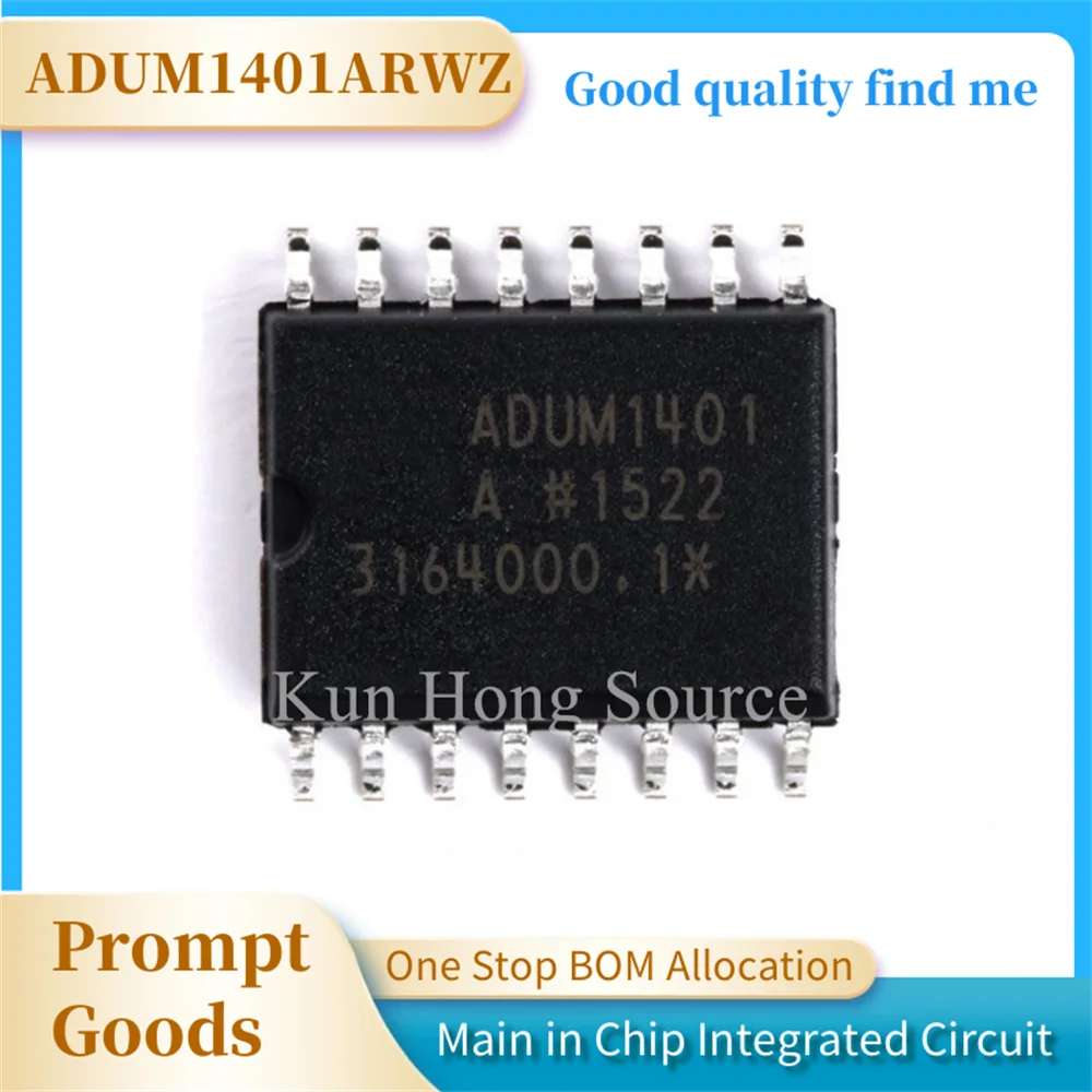 1PCS 100% New ADUM1401ARWZ ADUM1401BRWZ ADUM1401CRWZ ADUM1401 ARWZ BRWZ CRWZ SOP-16 Chipset