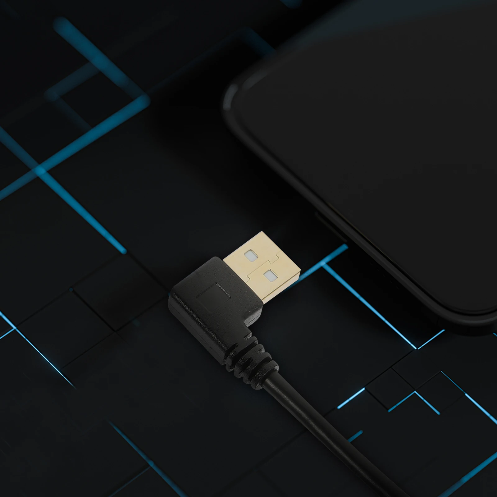 

3pcs Micro Cable Right Angle Gold Plated Short 6 Inch USB Male to Micro USB Male Charging Data Cable