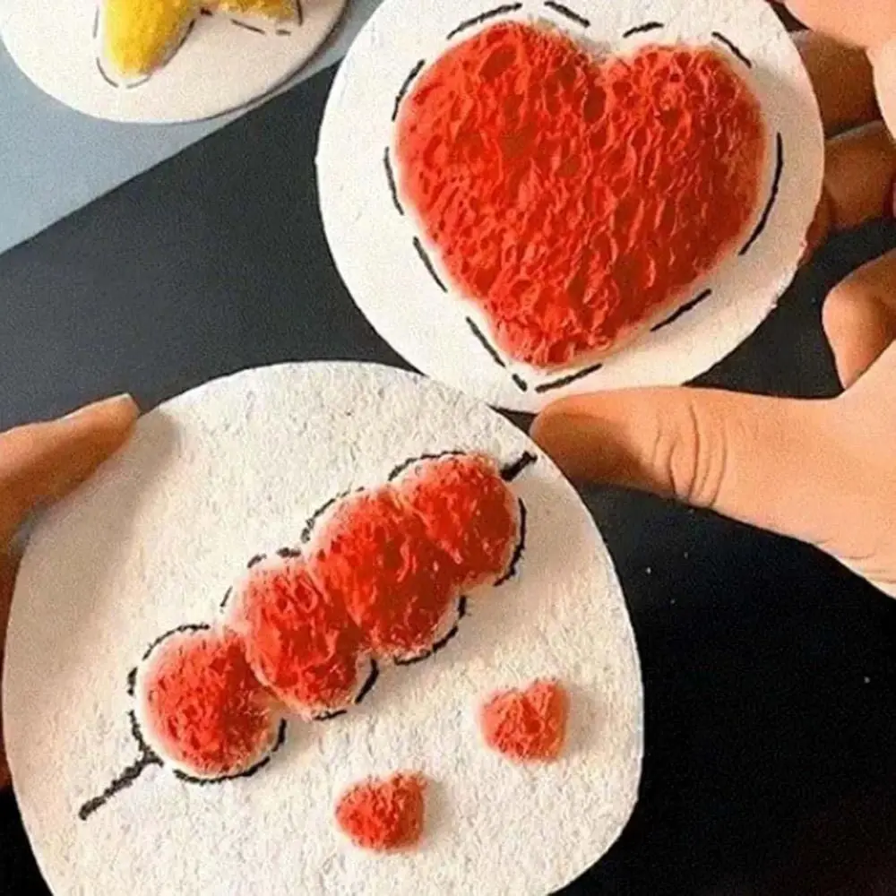 Foam Magic Puffy Paint Handicraft with Pens and Easel Puffy Texture Paper Educational Toy Texture Painting Paper for Children